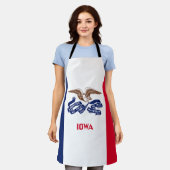 Iowa Staatsflagge Schürze (Getragen)