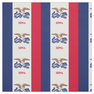 Iowa Staatsflagge Stoff