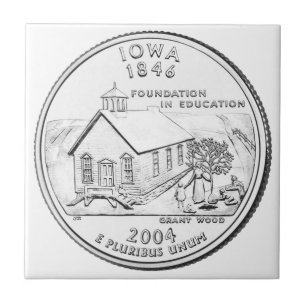 Iowa-Staatsvierteldollar Fliese