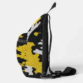 Iowa State Black Gold Bold Camo Pattern Crossbody Bag (Rechts)