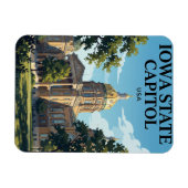 Iowa State Capitol USA Magnet (Horizontal)