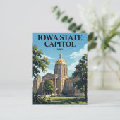 Iowa State Capitol USA Postkarte (Stehend Vorderseite)