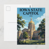 Iowa State Capitol USA Postkarte (Vorne/Hinten)