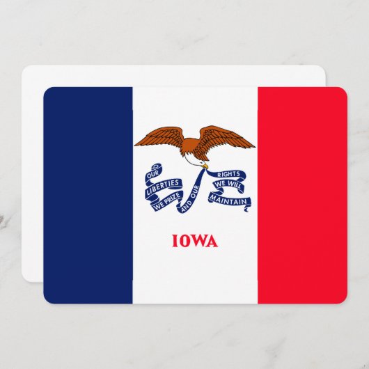 Iowa State Flag Design (Vorne/Hinten)