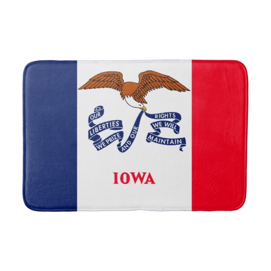 Iowa State Flag Design Badematte (Vorderseite)