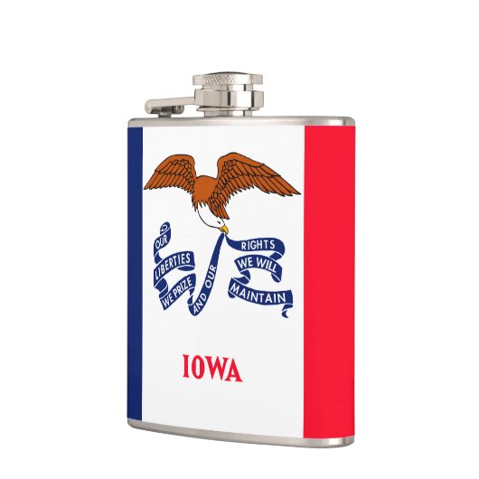 Iowa State Flag Design Flachmann (Links)