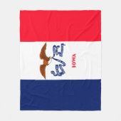 Iowa State Flag Design Fleecedecke (Vorderseite)