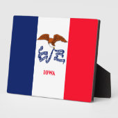 Iowa State Flag Design Fotoplatte (Seite)