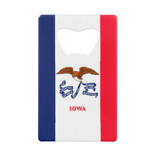 Iowa State Flag Design Geldkarten Flaschenöffner