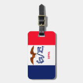 Iowa State Flag Design Gepäckanhänger (Vorderseite vertikal)
