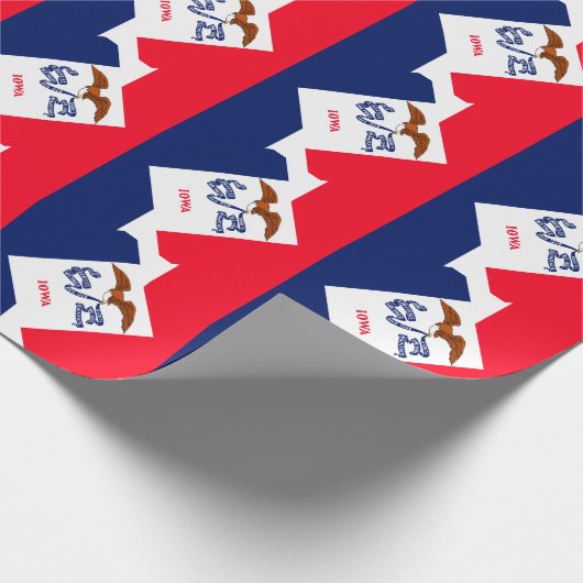 Iowa State Flag Design Geschenkpapier (Ecke)