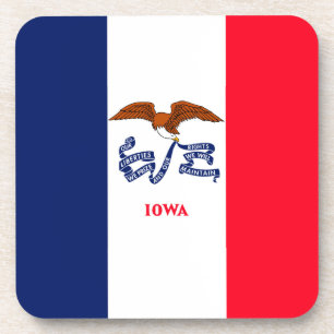 Iowa State Flag Design Getränkeuntersetzer