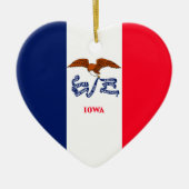 Iowa State Flag Design Keramikornament (Vorne)