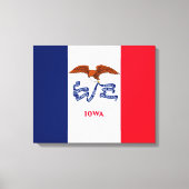 Iowa State Flag Design Leinwanddruck (Vorderseite)