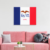 Iowa State Flag Design Leinwanddruck (Insitu (Wohnzimmer))