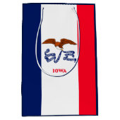 Iowa State Flag Design Mittlere Geschenktüte (Vorderseite)