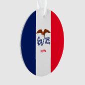 Iowa State Flag Design Ornament (Vorderseite)