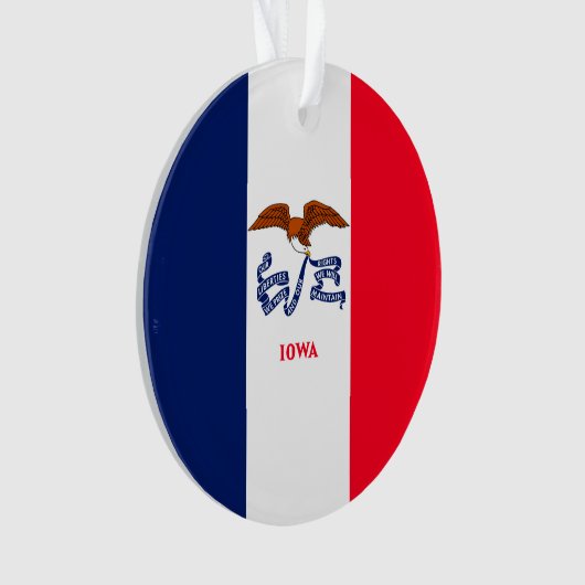 Iowa State Flag Design Ornament (Vorderseite)