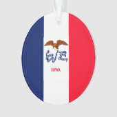 Iowa State Flag Design Ornament (Vorderseite)
