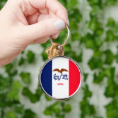 Iowa State Flag Design Schlüsselanhänger (Hand)