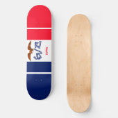 Iowa State Flag Design Skateboard (Vorderseite)