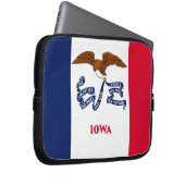 Iowa State Flag Laptop Sleeve (Vorne Rechts)