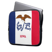 Iowa State Flag Laptop Sleeve (Vorderseite Links)