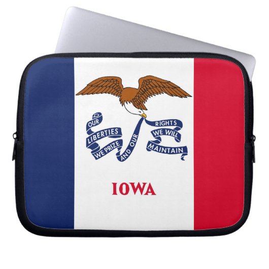 Iowa State Flag Laptop Sleeve (Vorderseite)