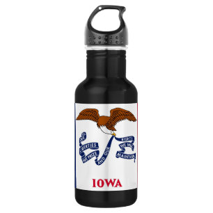 Iowa State Flag Liberty Flasche Trinkflasche