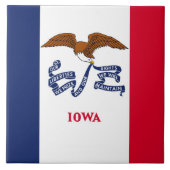 Iowa State Flag Tile Fliese (Vorderseite)