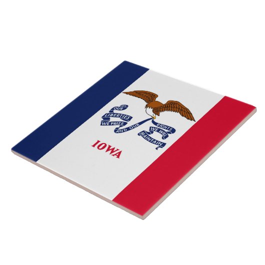 Iowa State Flag Tile Fliese (Seite)