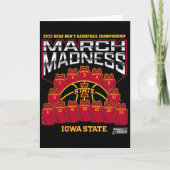 Iowa State March Madness 2025 Men's Sketll Nil Karte (Vorderseite)