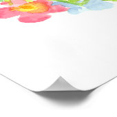 Iowa State Shape Goldfinch Pink Wild Roses Poster (Ecke)