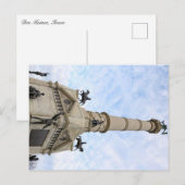 Iowa - Statue Postkarte (Vorne/Hinten)