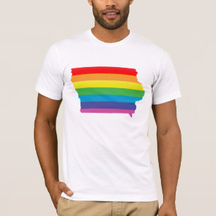 Iowa-Stolz. gestreift T-Shirt