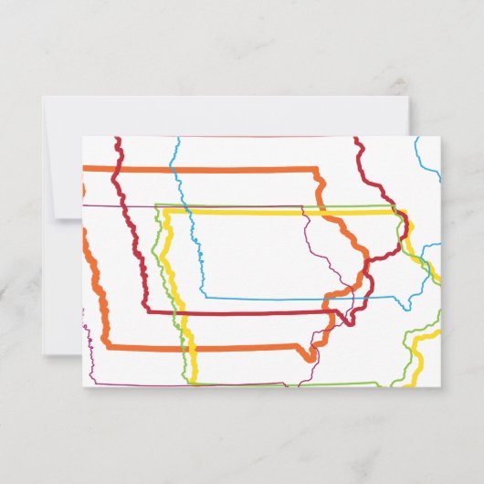 Iowa Stolz Unschärfe Einladung (Vorderseite)