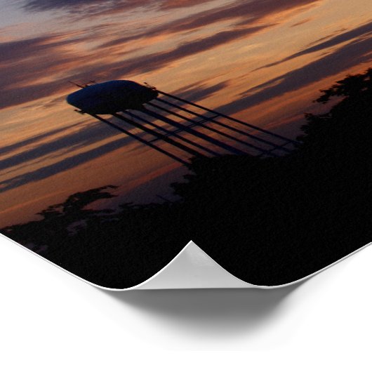 Iowa Sunset Poster (Ecke)