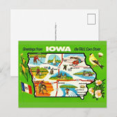 Iowa - Tall Corn State Postkarte (Vorne/Hinten)