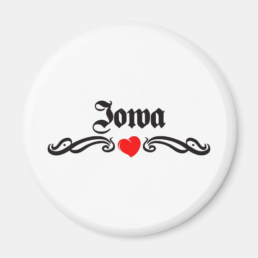 Iowa Tattoo Magnet (Vorne)