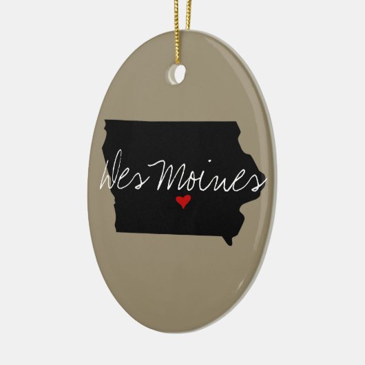 Iowa Town Keramik Ornament (Links)