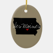 Iowa Town Keramik Ornament (Vorne)