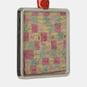 Iowa und Nebraska 2 Silbernes Ornament (Rechts)