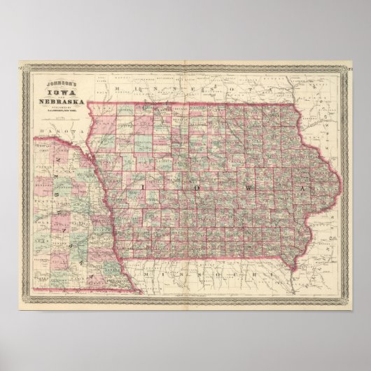 Iowa und Nebraska Poster (Vorne)