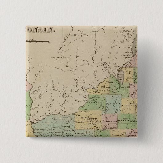 Iowa und Wisconsin Button (Vorderseite)
