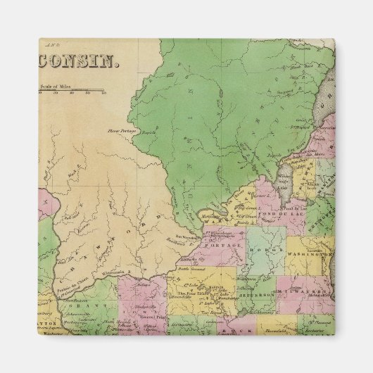 Iowa und Wisconsin Magnet (Vorne)