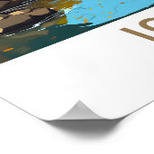 Iowa United Staaten Travel Print Poster (Ecke)