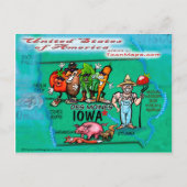 Iowa USA Card Postkarte (Vorderseite)