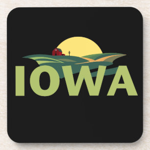 Iowa USA Getränkeuntersetzer