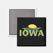 Iowa USA Magnet (Vorderseite/Rückseite)