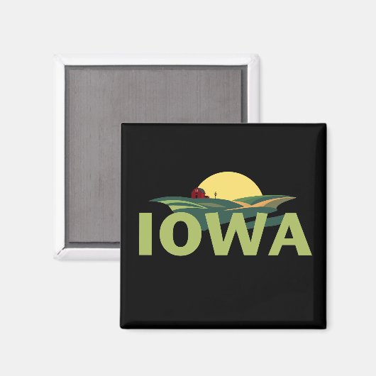 Iowa USA Magnet (Vorderseite/Rückseite)